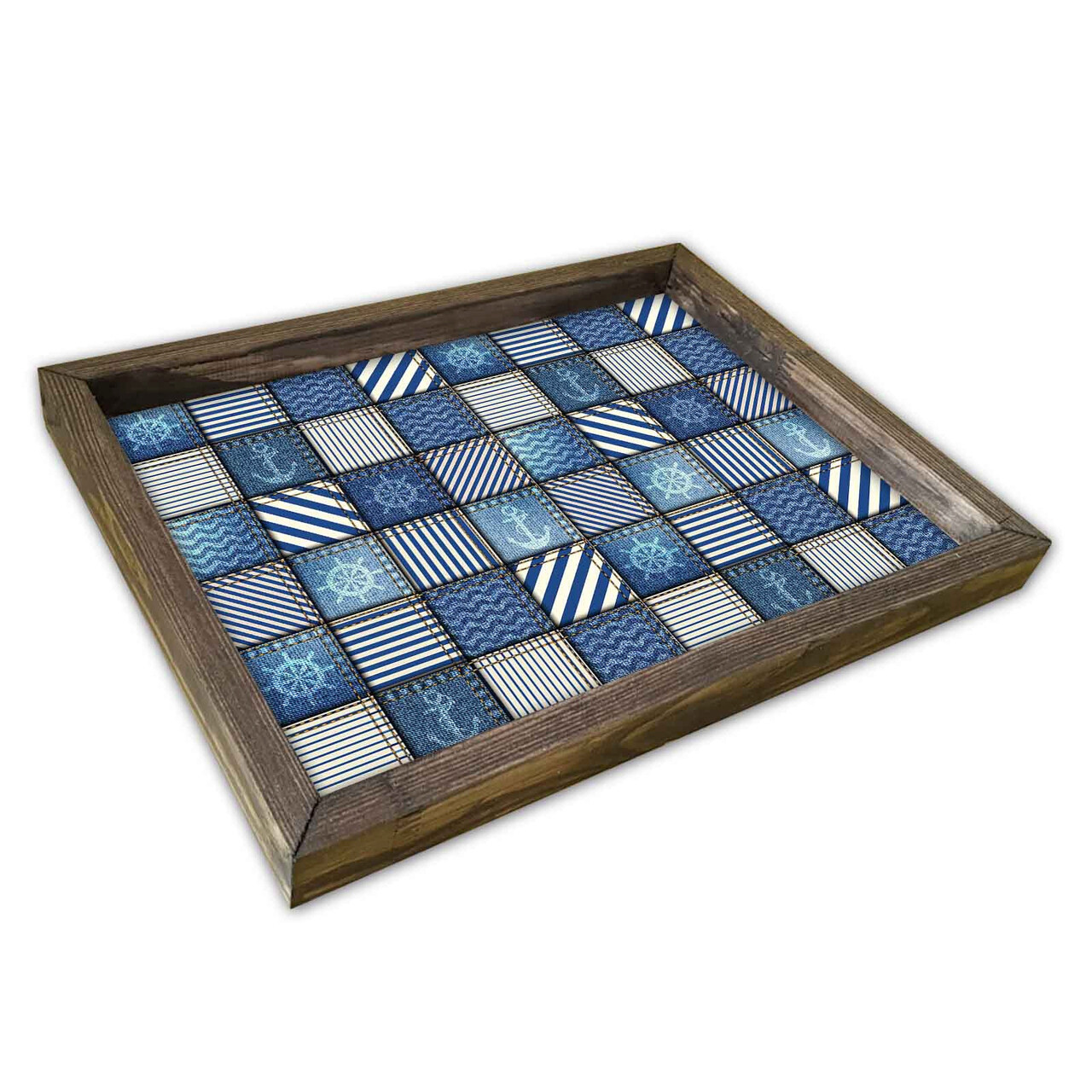 Tava pentru servire, AT-039, 30x40 cm, Multicolor - imagine 3